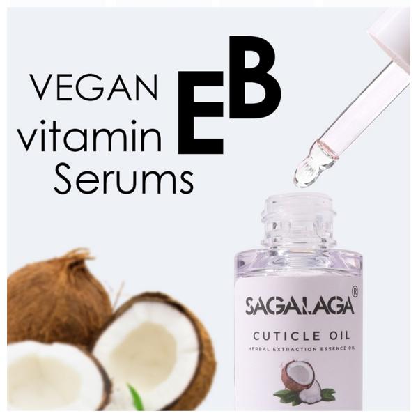 MSDS Certified Scentless Cuticle Oil with Vitamin E and Vitamin B Healthy Formulate Private Label Sagalaga Natural Nails