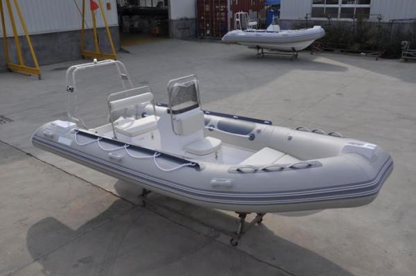 Orca Hypalon Tender Small Rib Boat Dark Blue Chemical Resistance With 316 SS Light Arch
