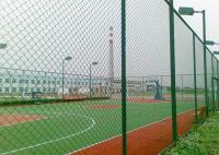 terrain de jeu de Diamond Chain Link Fence For de fil de cyclone de 75*75mm