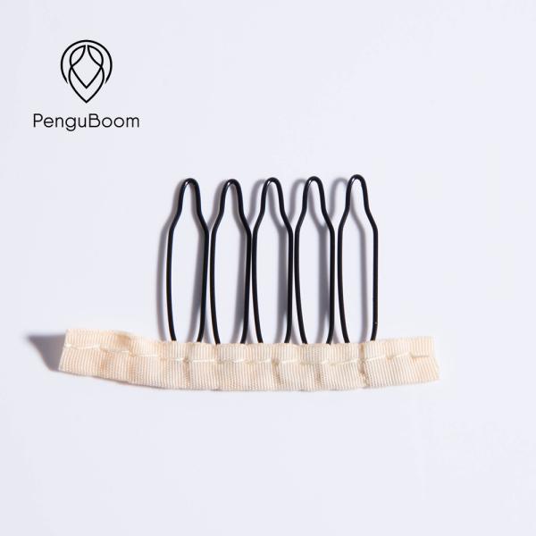 Tightly Connected 5 Teeth Metal Wig Comb Clips Stainless Steel For Diy Wig