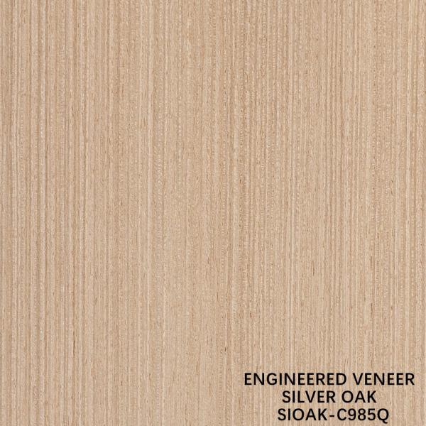 Slice Cut Reconstituted Silver Oak Wood Veneer Length 2500-3100mm Can Be Customized For Wall Covering SOAK--848Q/877Q/898Q/948Q/985Q