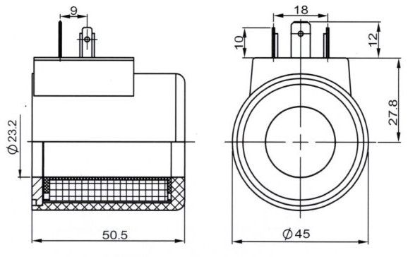 Тип гидравлический DC 24V катушки R900021389 021389 XEA 324 соленоида Rexroth