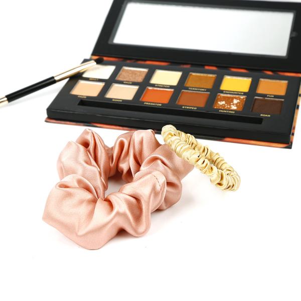 Hair Bow Mulberry Silk Scrunchies Healthy Colorful 0.03kg Weight