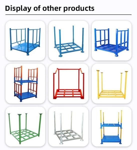 Warehouse Q235 Steel Pallet Waste Treatment Metal Stackable Shelves