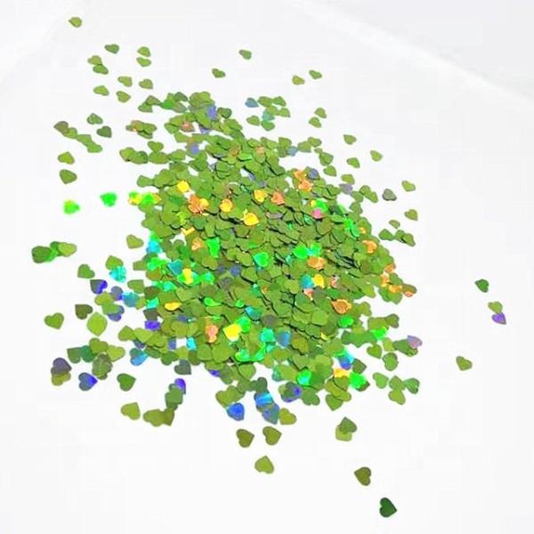 Sparkling Heart Shaped Glitter Decorate Wedding Party Home Fashionable PVC Polyester Foiled Stars Lights Number Style Sparkle Supplies