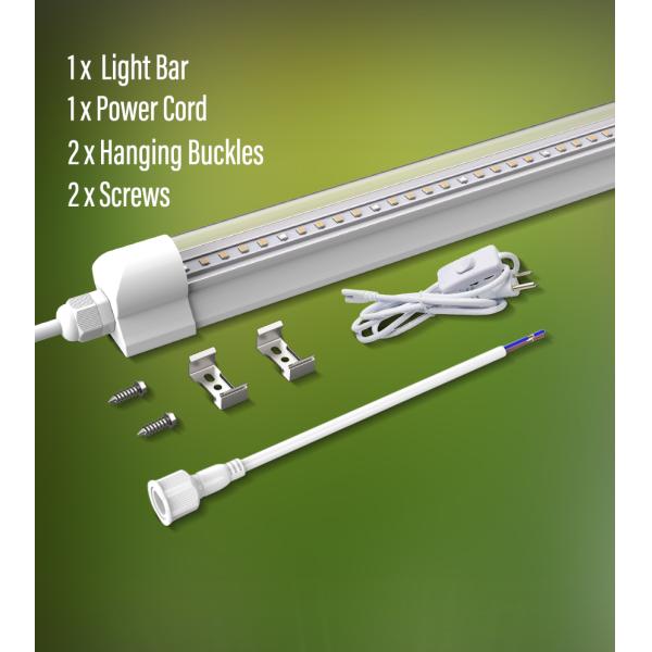 T8 Led Grow Light Tube Clone Light 14w 0.6m Length Waterprooof Daisy Chain microgreen Vegetable Flower Seedling