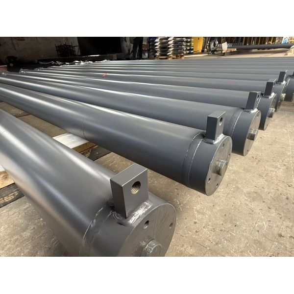 Hard Chrome Plated Telescopic Hydraulic Double Acting Cylinder For Construction Machinery