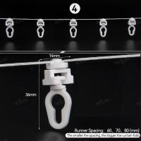 60/70/80mm Ripple Rold Curtain Track Runner