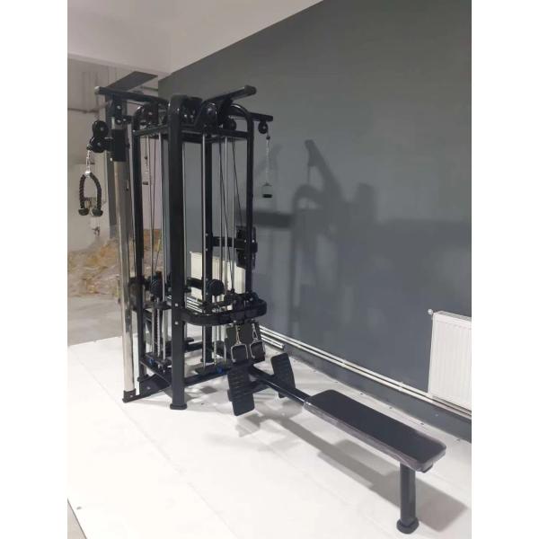 Commercial Gym Equipment Adjustable Pulley 4-Station Strength Training Cable Crossover