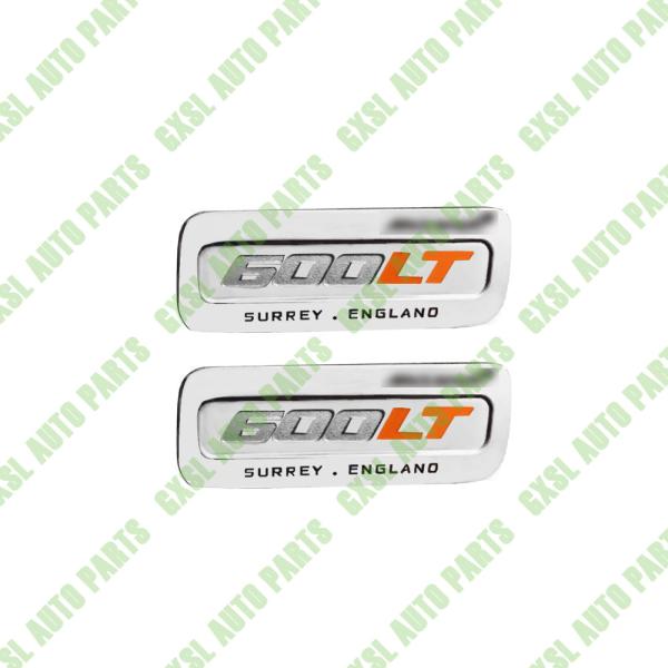 1 Par para Mclaren 600LT Placa de identificación de metal recortado Logotipo,