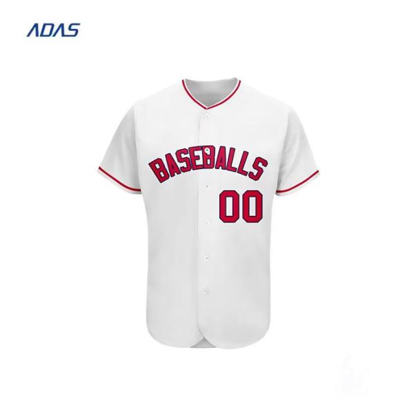 Applique Design Sublimated Printed Women'S Baseball Jersey Bottom Down