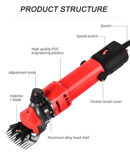 ABS Handle Handheld Electric Clipper Sheep Animal Wool Goat Hair Cutting Trimmer