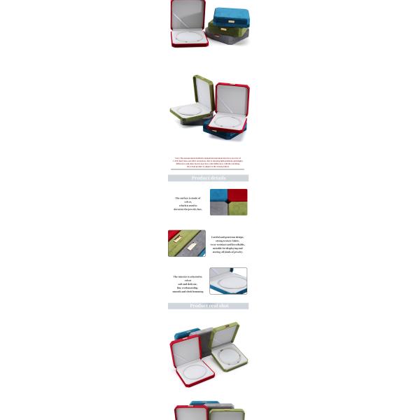 Custom Packaging Velvet Pearl Set Metal Display Stand for Small Case Jewelry Safe Box