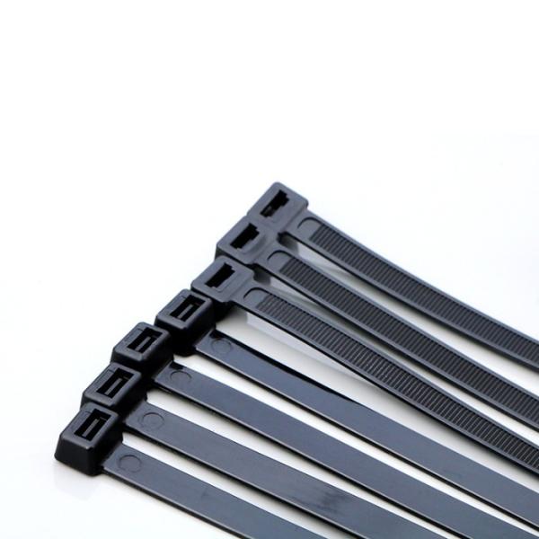 PA66 10'' Black Nylon Cable Tie 5mm Soft Touch Low Profile Nylon Cable Tie