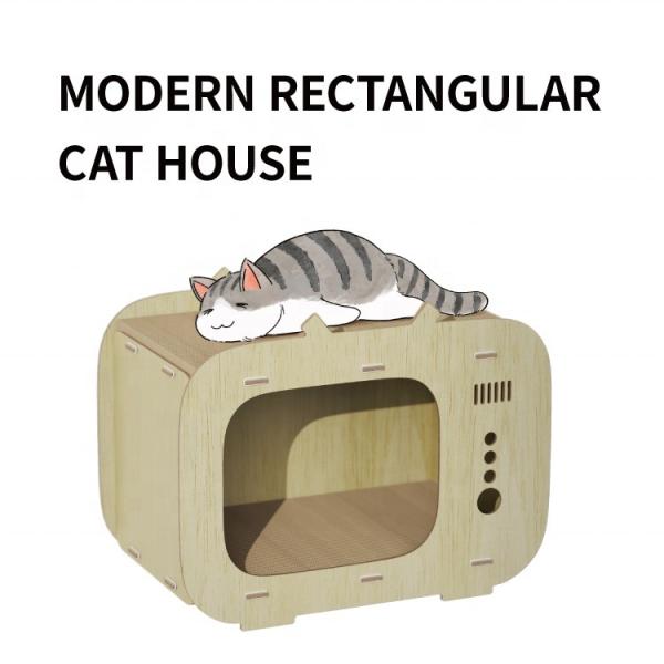 Wooden Pet Furniture Assembled Indoor Removable Modern Luxury Dog Cat Houses Customization