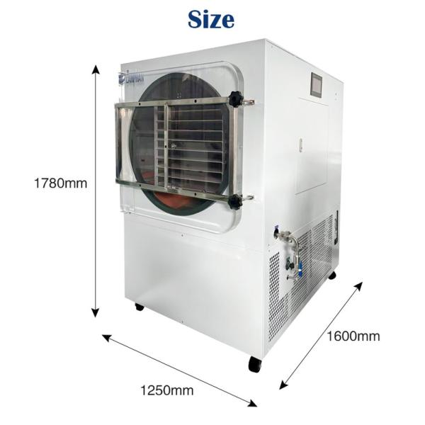 Industrial 60-70kg 18 Trays 5m2 Food Freeze Dryer Machine for Fruit Vegetable Coffee Milk Egg