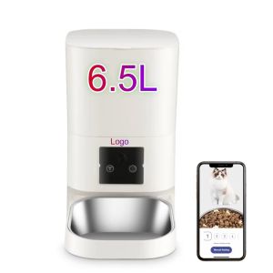 Smart Automatic Pet Feeder Double Bowls WiFi Cat Dog Food Dispenser Multi-Pet