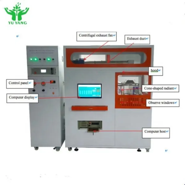 ISO 5660 Certified Cone Calorimeter for Heat Release Rate Measurement and Modular Fire Resistance Testing Equipment