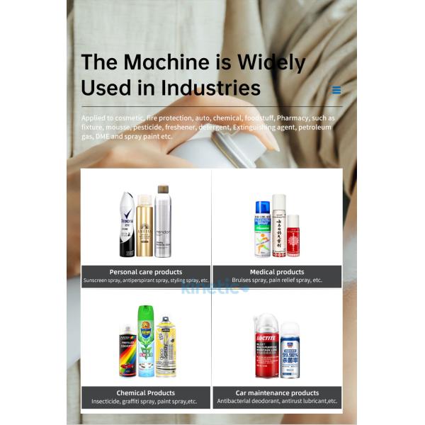 Speed Cans Diameter 35-65mm Aerosol Snow Spray Filling Production Line Window Flower Spray Adhesive Spray Making Machine