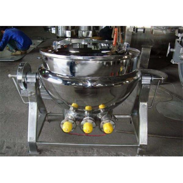 Industrial Steam Jacketed Kettle / Jam Kettle For Making Sauce Jam Paste