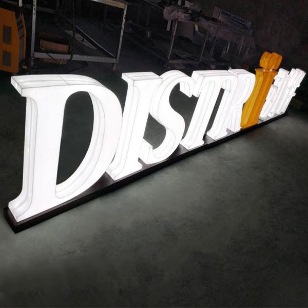 All-body Acrylic Luminous Floor-to-ceiling Luminous Letters Large-scale Exhibition Signs