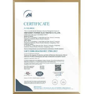 SHENZHEN TOPRIE ELECTRONICS CO.,LTD. Certifications