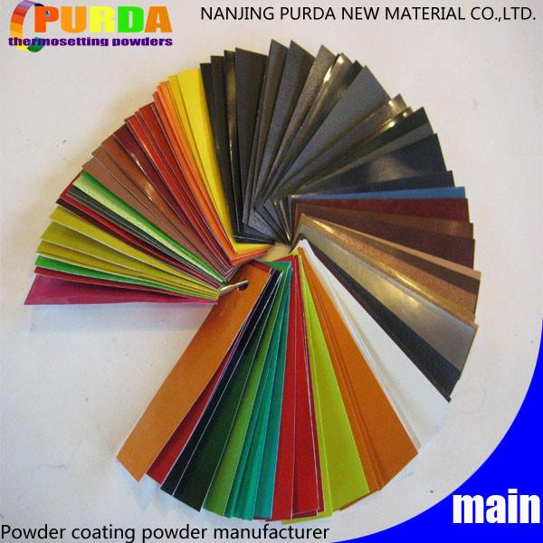 Pure Polyester Powder Coating Paint , Bicycle Powder Coating RAL Colors