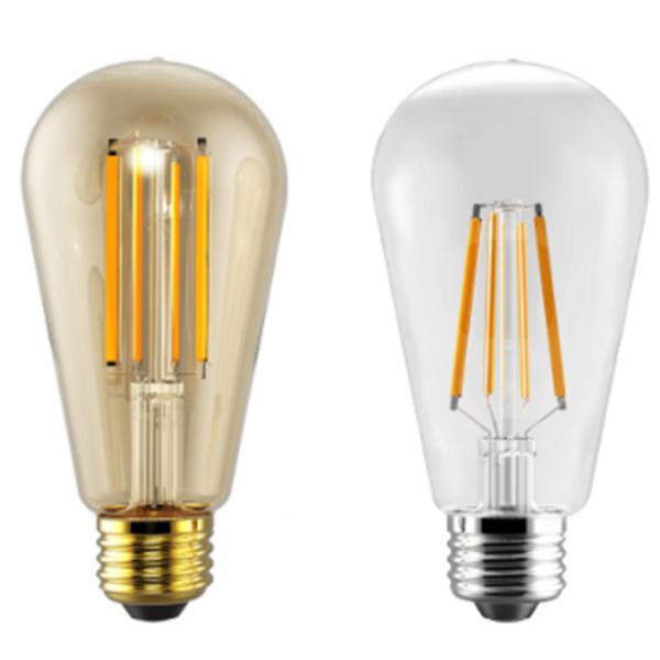 ST64 Edison LED Filament Bulbs Dimmable 4W 6W 8W 2200K 1050lm Old Fashioned Light Bulbs