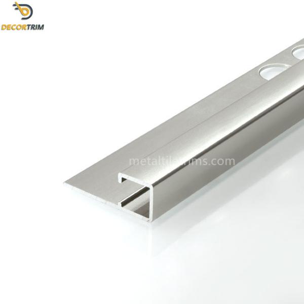 Square Box Section Metal Tile Trims For Tile Edging Protection OEM ODM