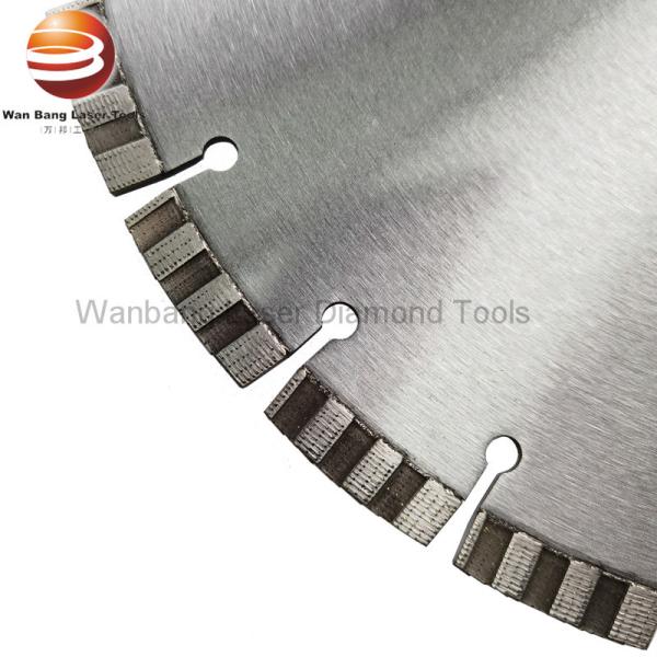 12/14/16 inch Laser Welded Diamond Blade With Array Pattern Turbo Segments for reinforced concrete