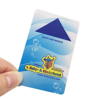 13.56MHz Printed 85.5*54mm Magnetic Strip Cards For Hotel Door Key