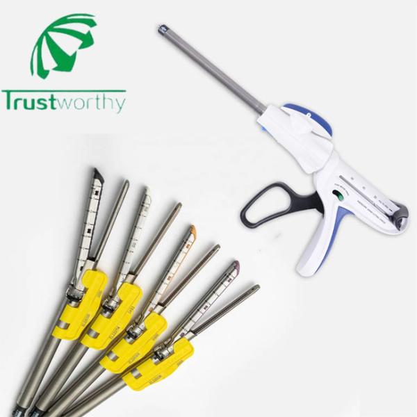 White Disposable Linear Cutter Stapler Echelon Flex 60