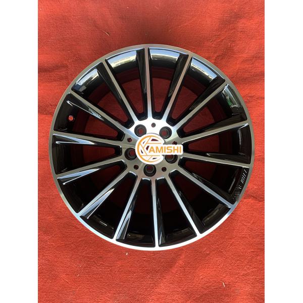 Black 19 Inch AMG Multi Spoke Wheels ET52 Alloy Rims For Mercedes Benz C Class W205