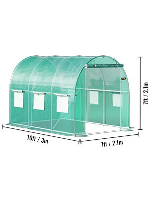 Heavy-Duty Poly Balcony Large Walk In Tunnel Plastic Greenhouse Tent For Winter Indoor Garden Winter PVC Mini
