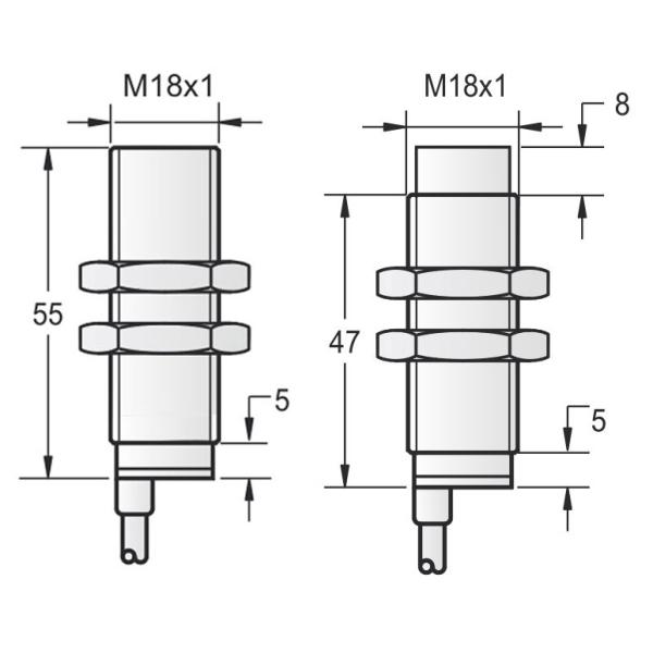 M18 Inductive Proximity Sensor Long Distance Cylindrical Metal Detector Sensor