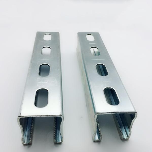 41mm Perforated SS Metal strut channel Pre Galvanized For Seismic Bracing ISO9001