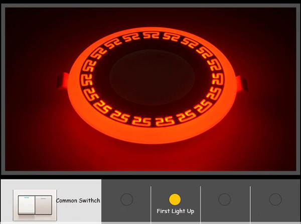 Свет панели 3014 СМД СИД двойного цвета круглый с рабочей температурой -20К ~40К