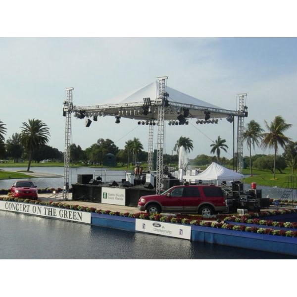 Outdoor Aluminum Stage Truss With Aluminum Tube / LED Screen Truss
