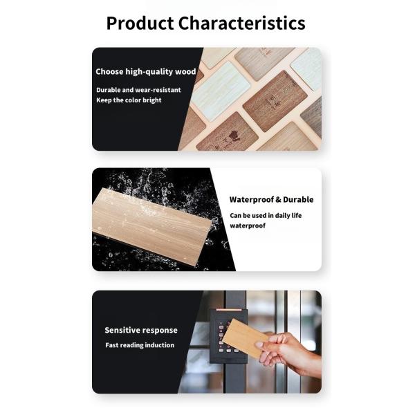 Tarjeta de habitación de hotel ecológica Toque para desbloquear la tarjeta clave de hotel RFID