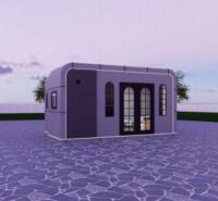 Maison en aluminium pliable en capsule Container Domicile temporaire