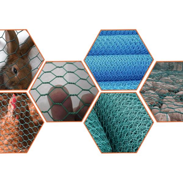 Hexagonal Gabion Wire Mesh / PVC Coated Wire Gabion Baskets 25-100m Length