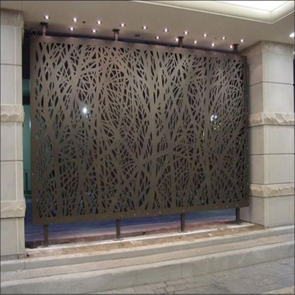 Color Painted Powder Coated Aluminum Perforated Wall Panels for cladding or partition