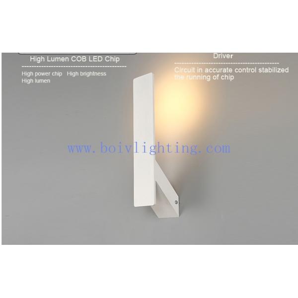 Aluminum Acrylic 5w Hotel Room Wall Light / Indoor Wall Lamp Fixtures For Home