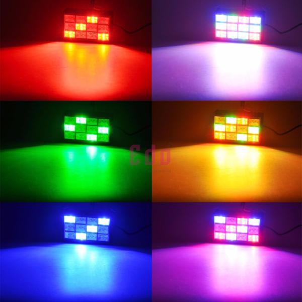 High Power LED Strobe Light 12pcs*1W RGB LED 18PCS Optional  Strobe Disco Light