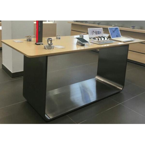 Wooden Mobile Phone Display Cabinet , Cell Phone Display Case Customized Shape