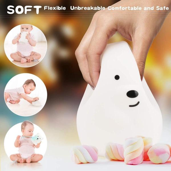 Gifts DC5V Remote Control Silicone LED Night Light 700mAh Portable Night Lights