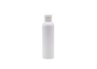 garrafas plásticas cosméticas do tampão superior plástico branco do disco 180ml