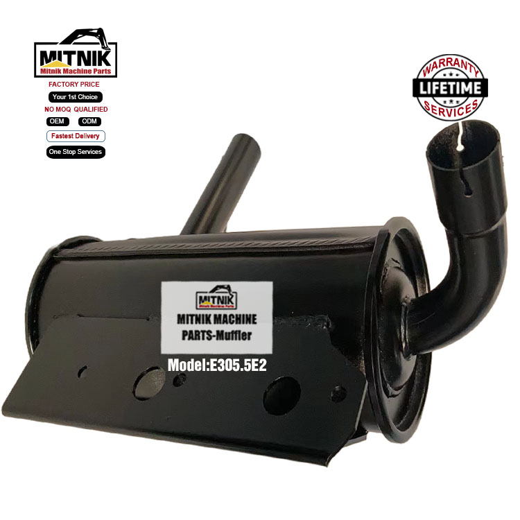 Affordable E305.5E2 Excavator Digger Exhaust Silencer Muffler for Machinery Repair Shops