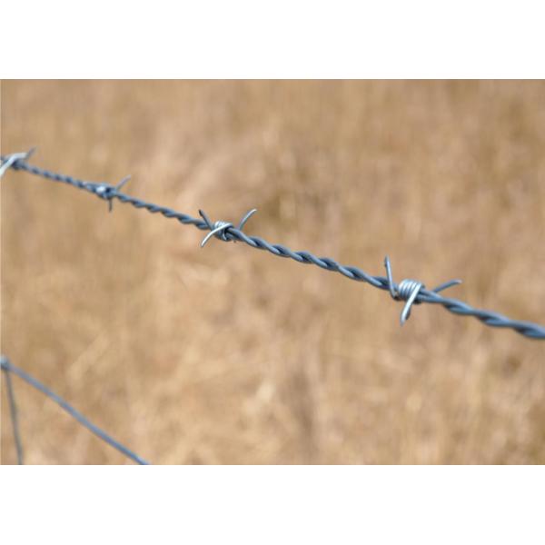 Противоскалочная горячепоташенная оцинкованная колючая проволока для фермы Зимбабве Длина на рулон