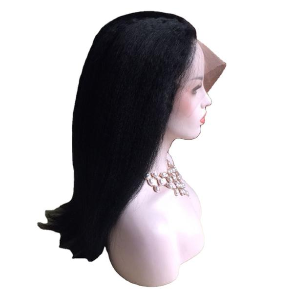 100% Human Hair BSM Discounts 360 Full Lace Cuticle Aligned Italian Yaki Straight Wig